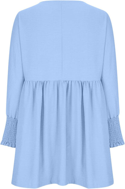 Women's Summer Dress Loose Fit Round Neckline