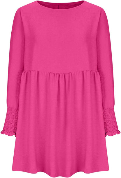 Women's High Waist Flowy Dress Skirt