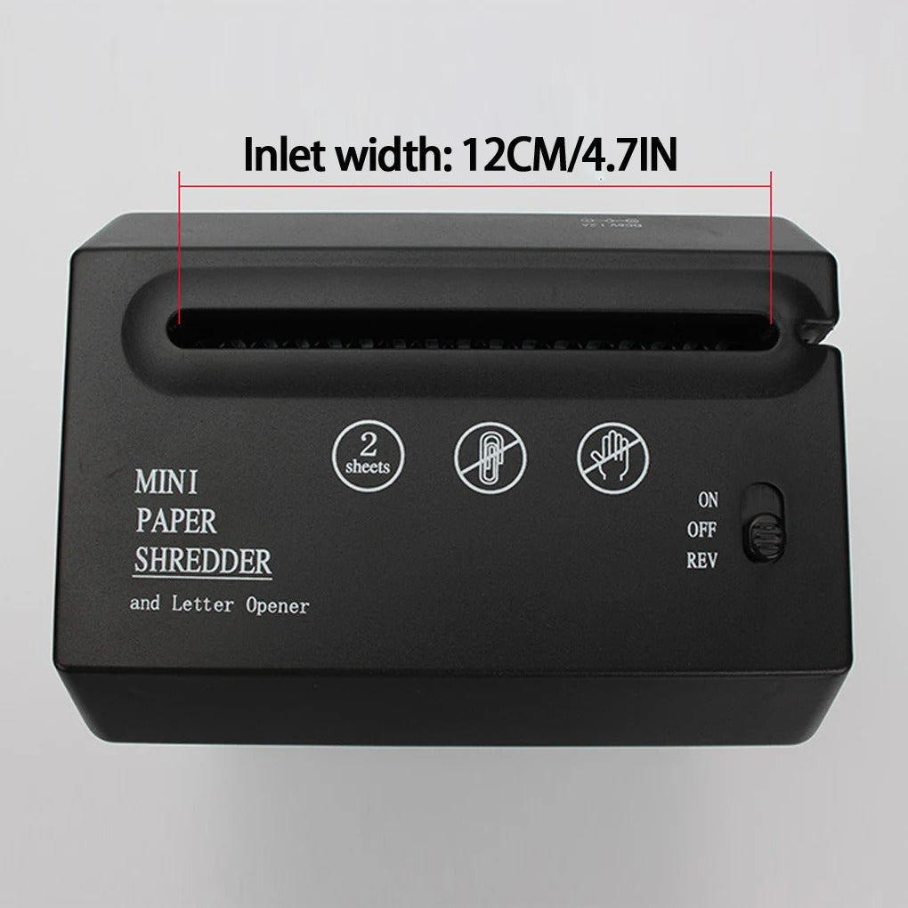Compact Desktop Paper Shredder Quiet Efficient