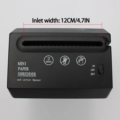 Compact Desktop Paper Shredder Quiet Efficient