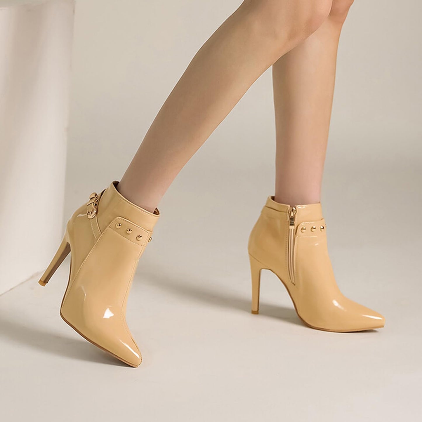 Classic Black Leather Ankle Boots