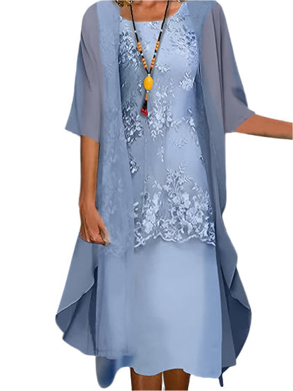Elegant Ladies Flowy See Through Dress - VibreMode