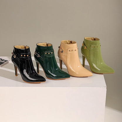 Classic Black Leather Ankle Boots