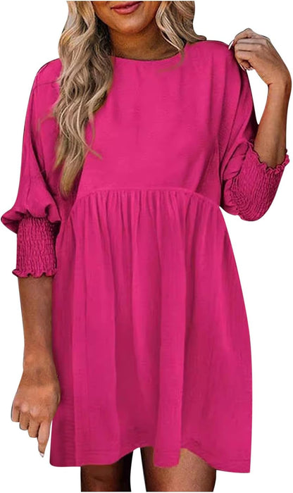 Women's High Waist Flowy Dress Skirt