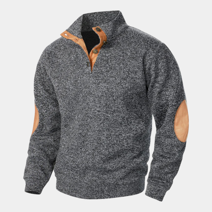 Men's Knitted Sweater Elbow Patches Heritage
