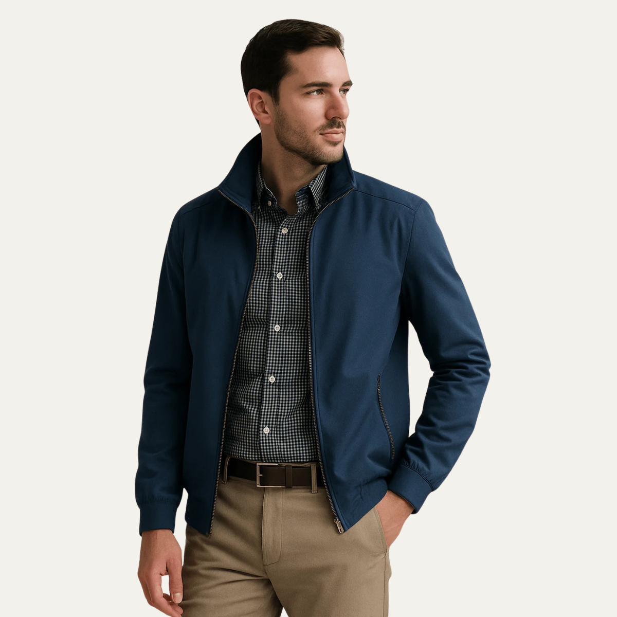 Men's Lightweight Bomber Jacket Zip Up Casual