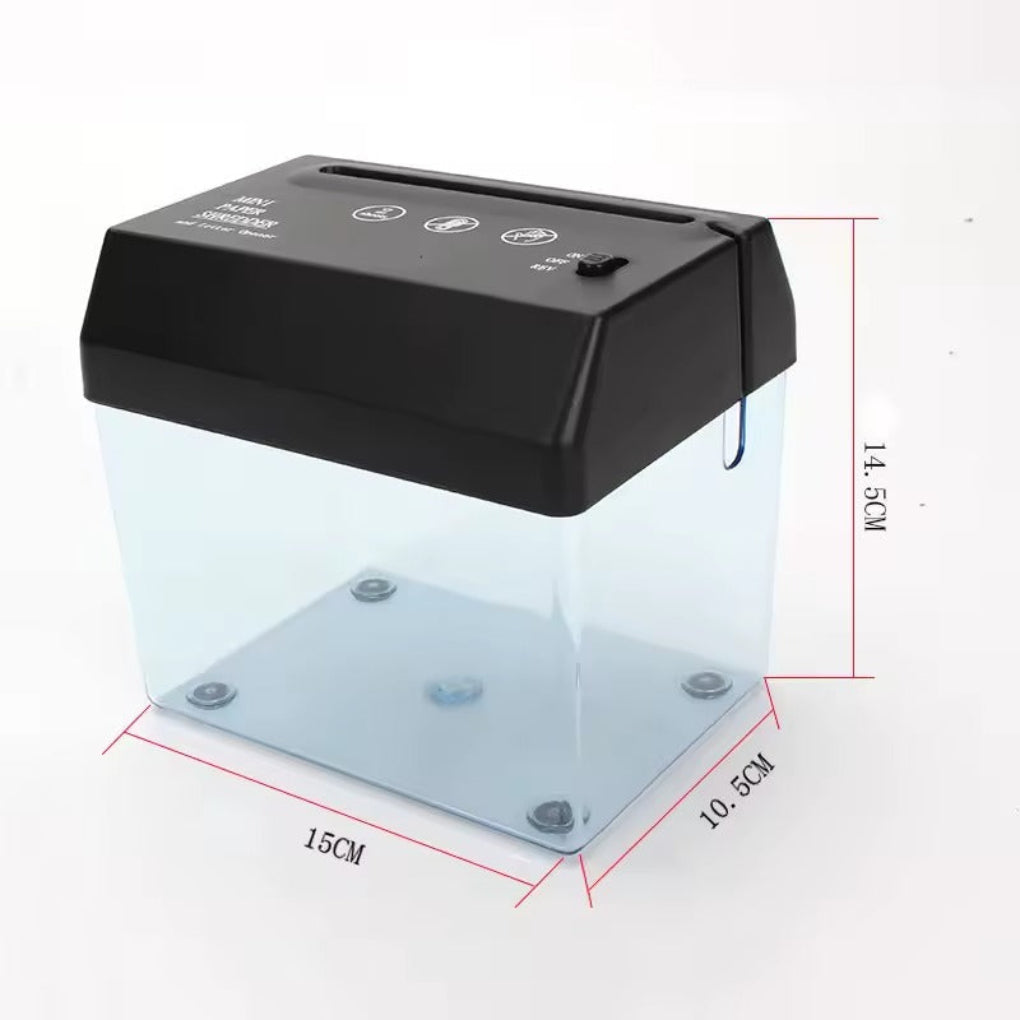 Compact Desktop Paper Shredder Quiet Efficient