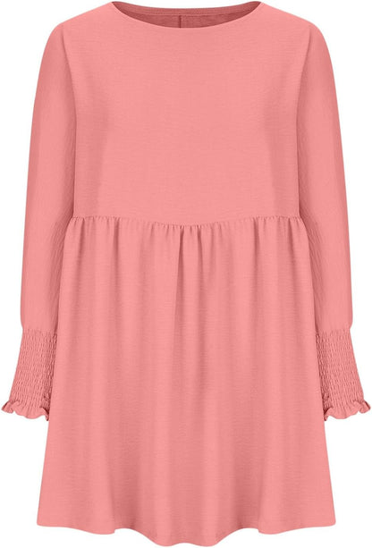 Women's High Waist Flowy Dress Skirt