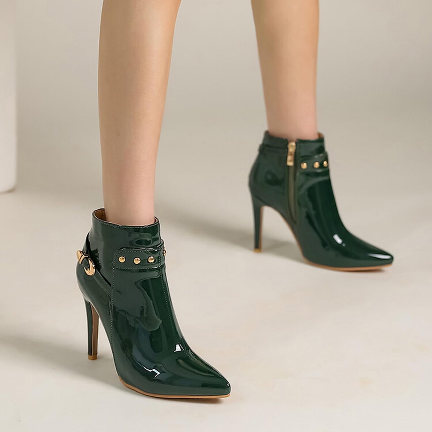 Classic Black Leather Ankle Boots