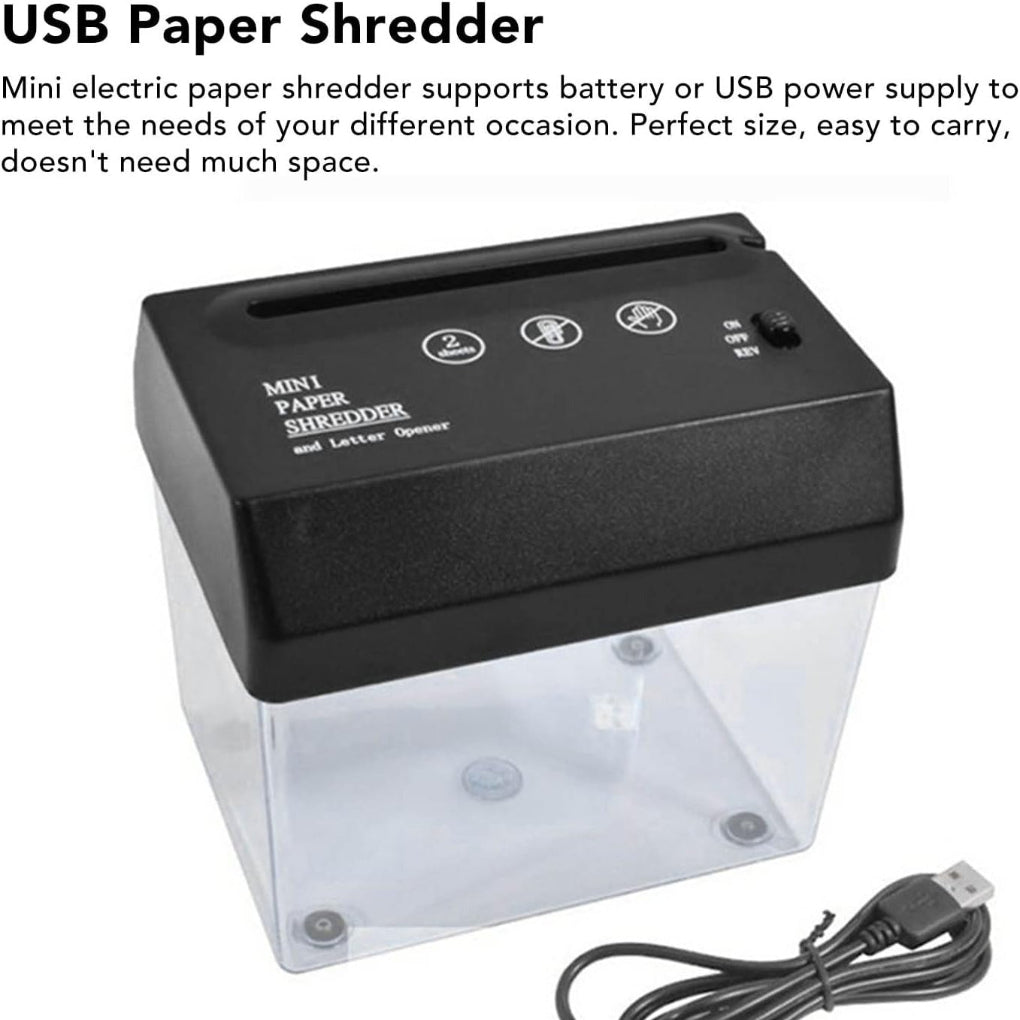 Compact Desktop Paper Shredder Quiet Efficient