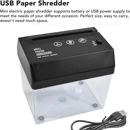 Compact Desktop Paper Shredder Quiet Efficient