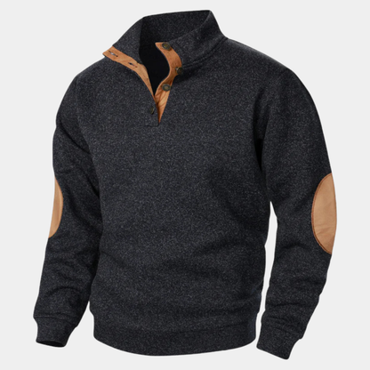 Men's Knitted Sweater Elbow Patches Heritage