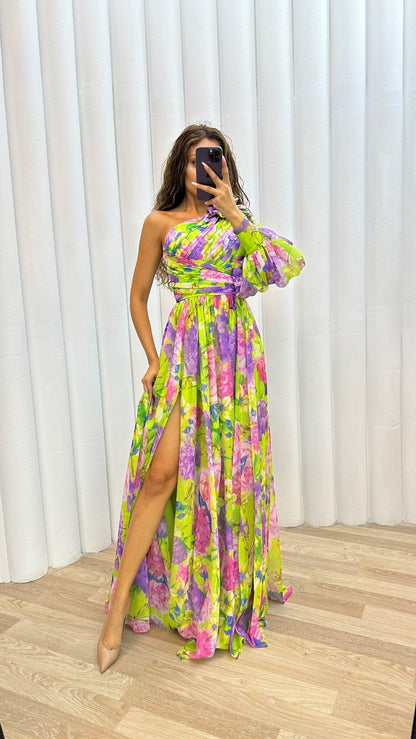 Elegant Ladies Off Shoulder Long Summer Dress