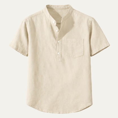 Piacenza Men's Cotton Summer Shirt - VibreMode