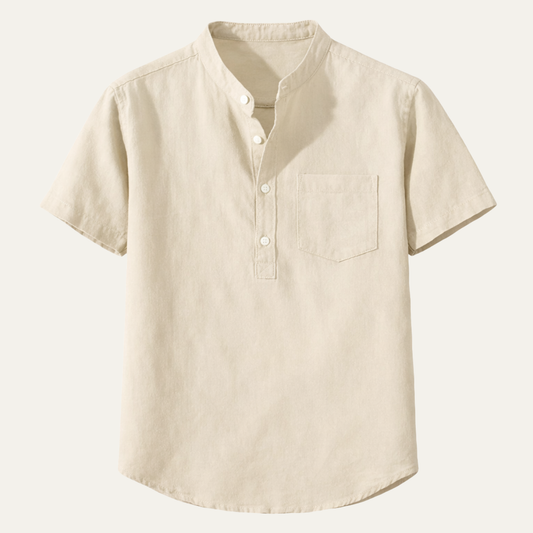 Piacenza Men's Cotton Summer Shirt - VibreMode