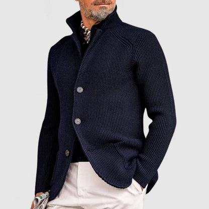 Men's Hooded Knitted Cardigan - VibreMode