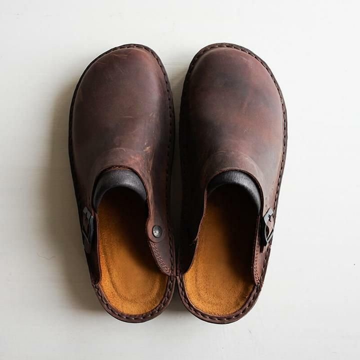 Men's Slip-On Mules Closed Toe Shoes - VibreMode