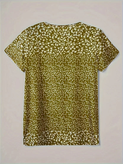 Women's V-Neck Short Sleeve Casual