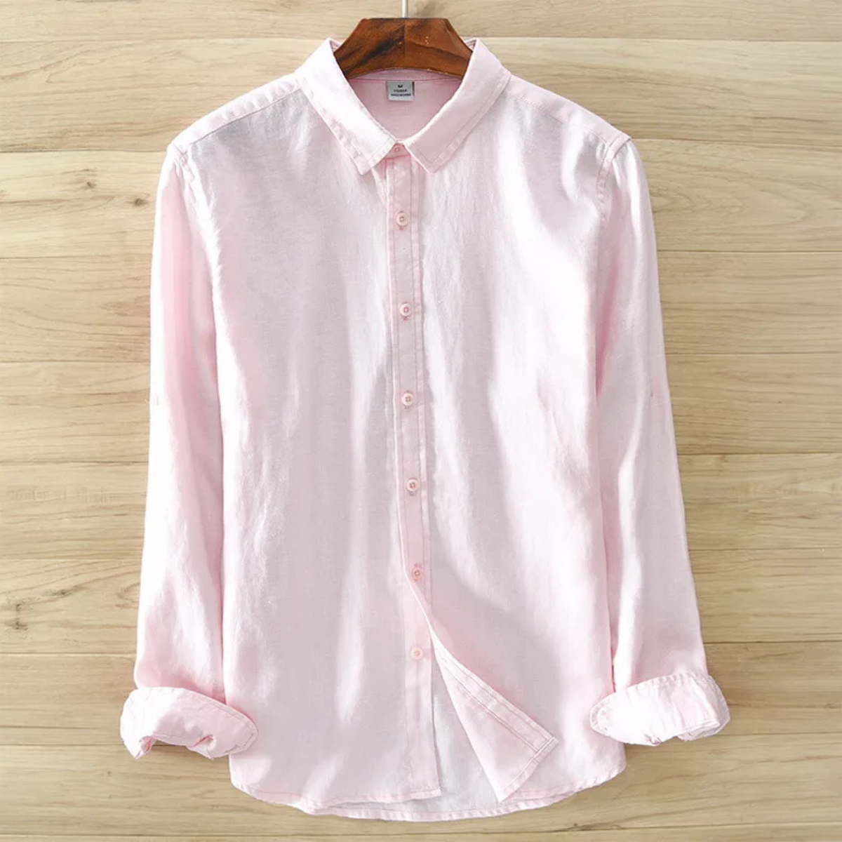 Men's Linen Casual Button Up Shirt Italian Style