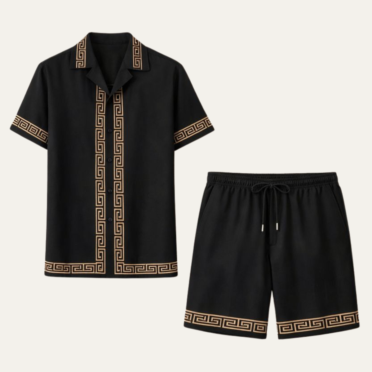 Meadowford Men's Print Shirt And Shorts Set Lightweight - VibreMode