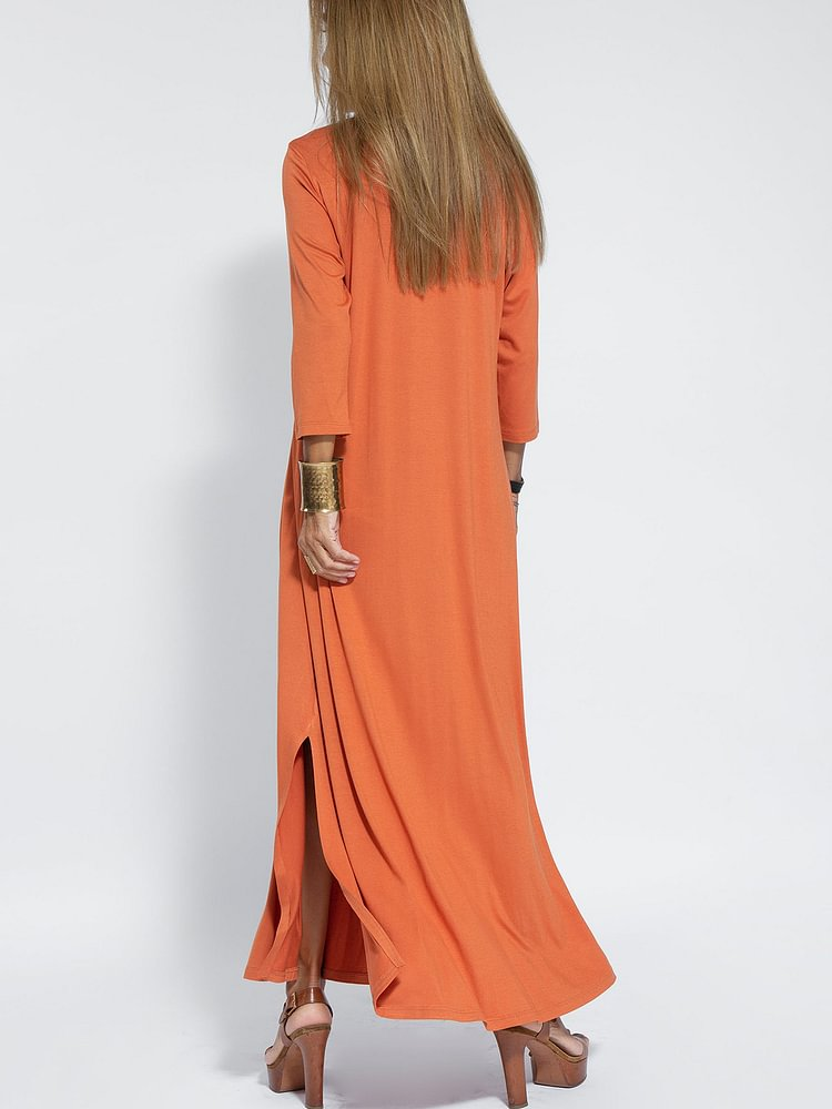 Women's Classic V-neckline Dress