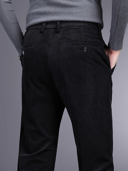 Rugged Textured Cord Pants