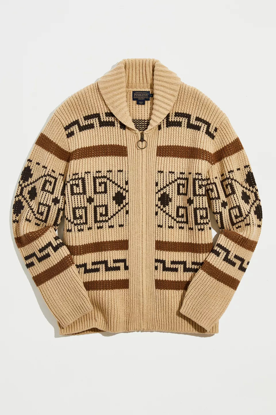 Men's Knitted Cardigan Zipper Jacquard Timeless Style