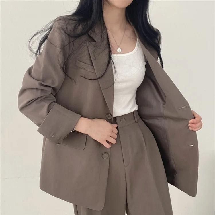 Classic Ladies Two Piece Suit Set
