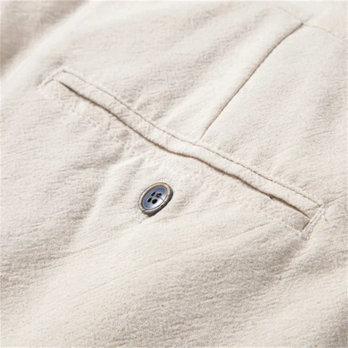 Men's Linen Pants Lightweight Beige Casual