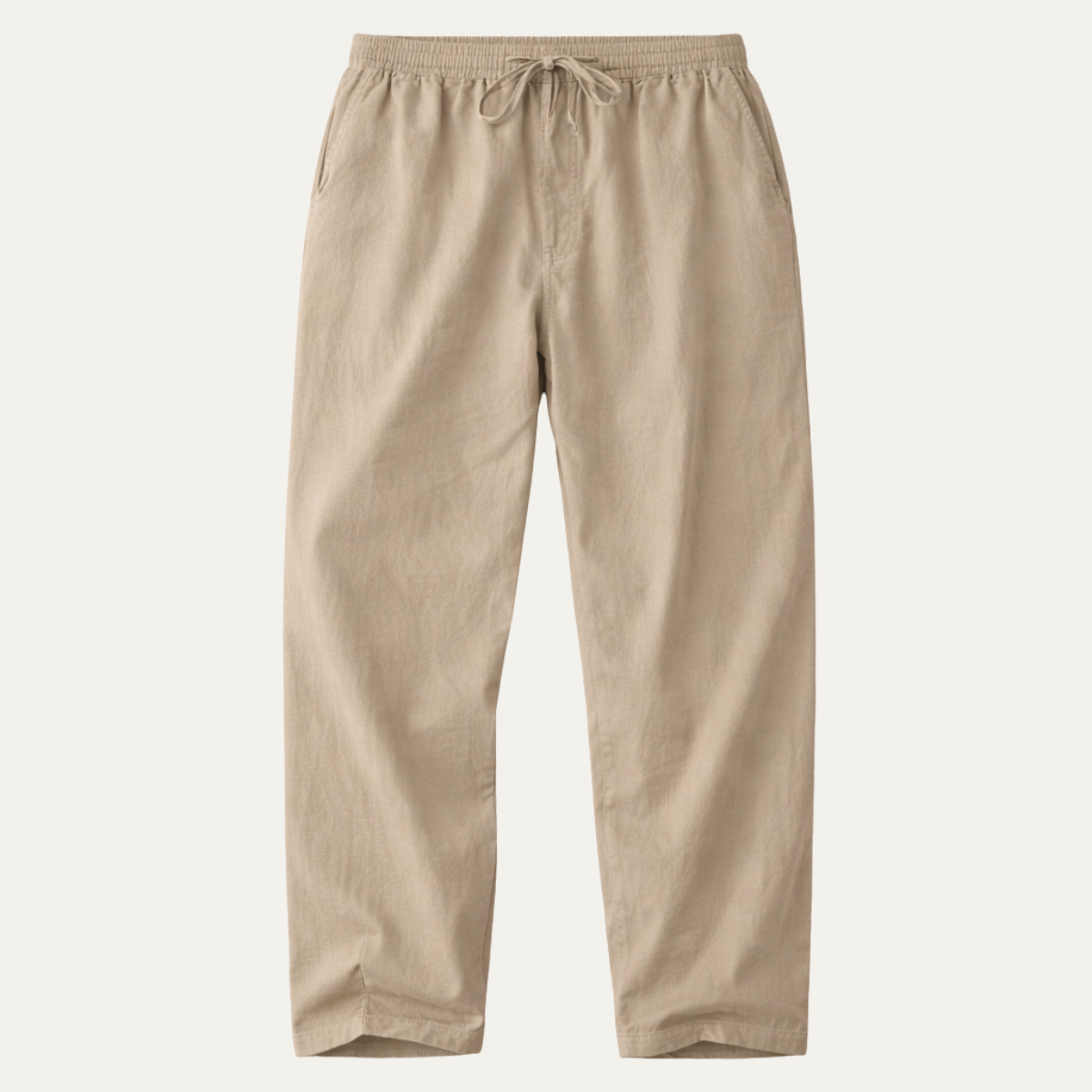 Men's Cotton Linen Wide Leg Casual Pants - VibreMode