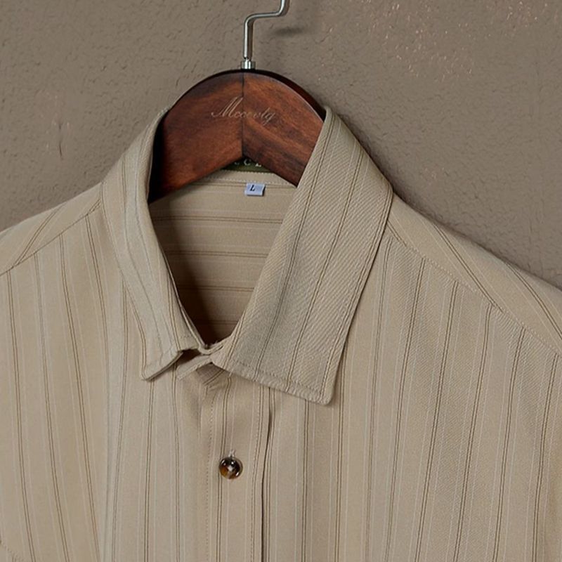 Men's Long Sleeve Button-Up Dress Shirt