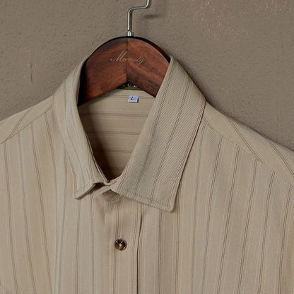 Men's Long Sleeve Button-Up Dress Shirt