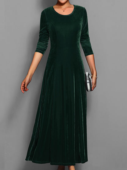 Elegant Ladies Formal V Neck Party Dress