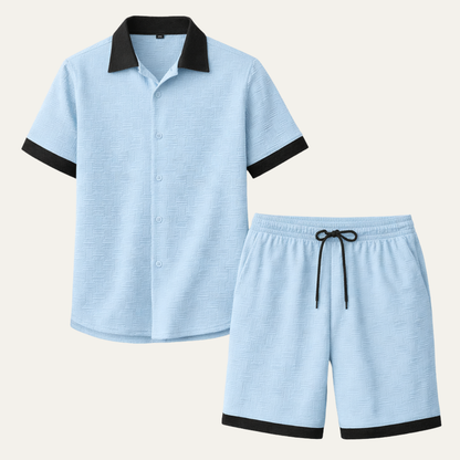 Men's Lightweight Shirt And Shorts Set - VibreMode