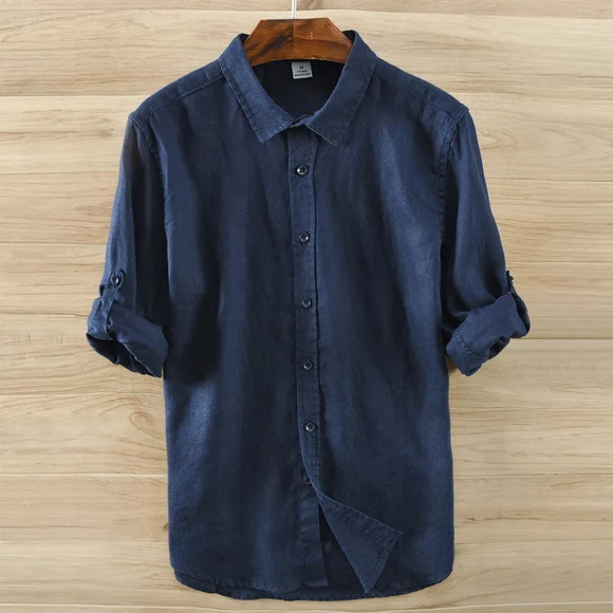 Men's Linen Casual Button Up Shirt Italian Style