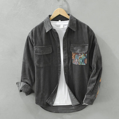 Men's Classic Long Sleeve Shirt Vintage Style