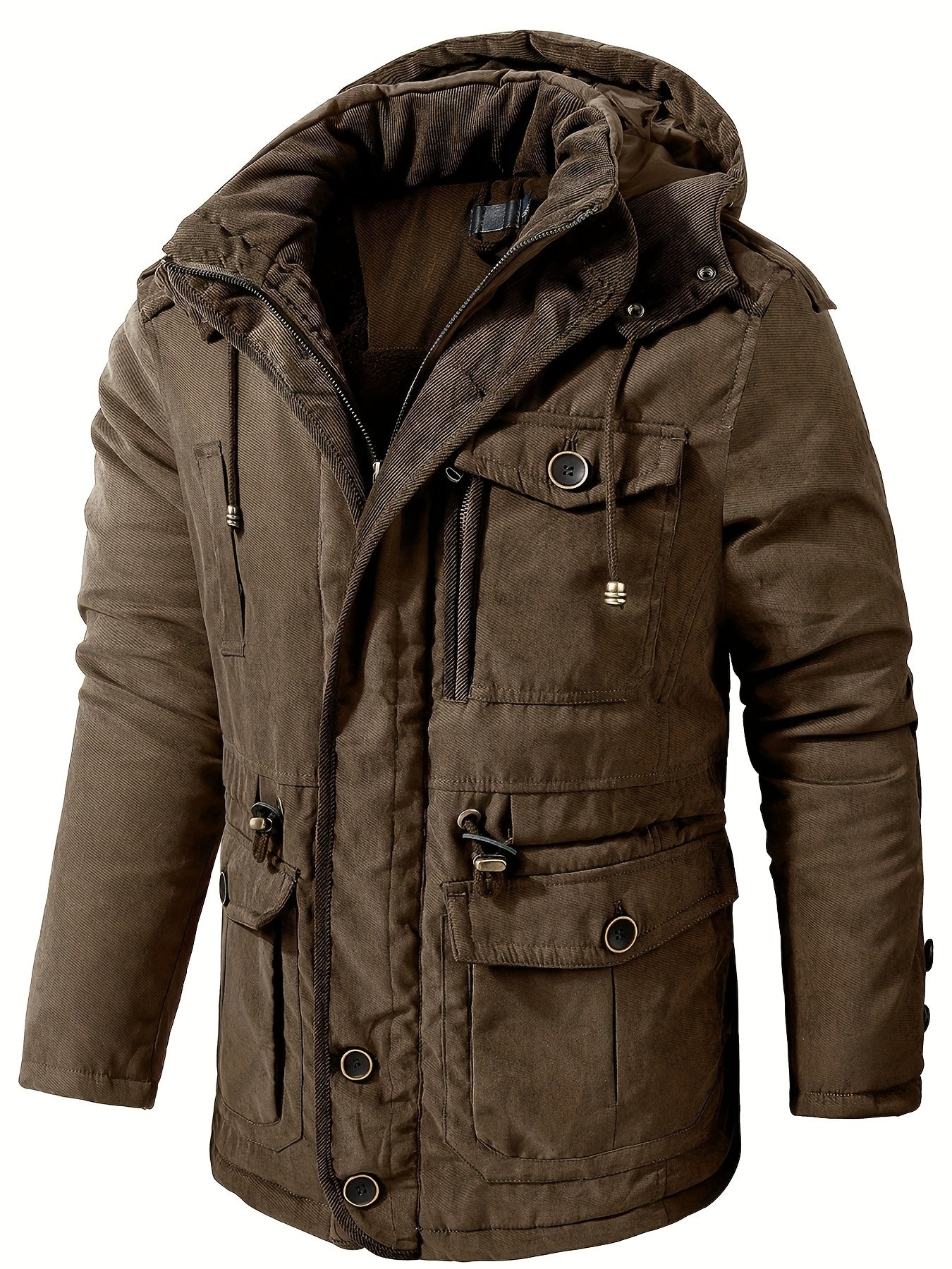 Men's Thick Padded Winter Jacket Outdoor