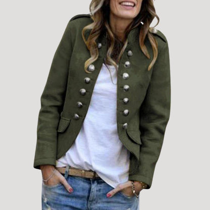 Classic Women's Khaki Spring Jacket - VibreMode