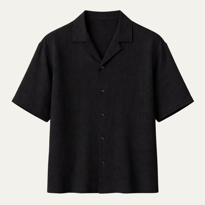 Men's Casual Button Up Shirt Loose Fit Cotton - VibreMode