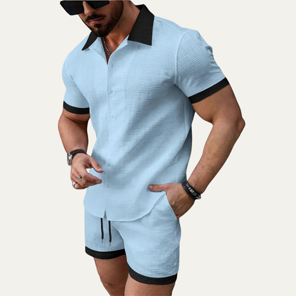 Men's Lightweight Shirt And Shorts Set