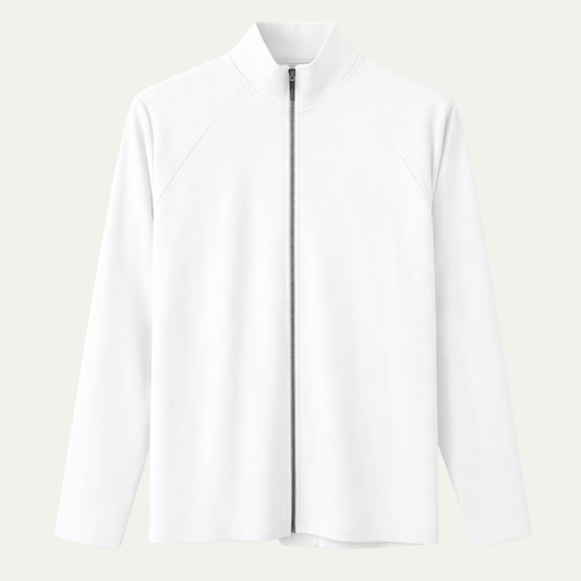 Men's Slim Fit Turtleneck Zip Up Shirt - VibreMode