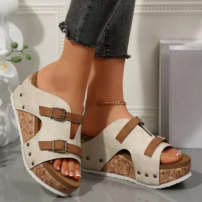 Comfortable Women's High Wedge Orthopedic Sandals
