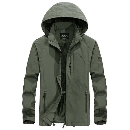 Waterproof Outdoor Jacket Detachable Hood All-Weather - VibreMode