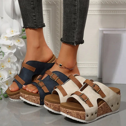 Comfortable Women's High Wedge Orthopedic Sandals