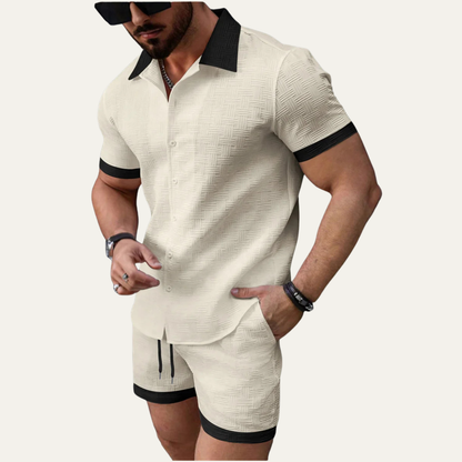 Men's Lightweight Shirt And Shorts Set