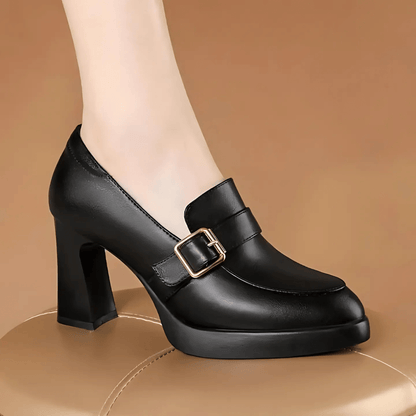 Women's Chunky Heel Sandals Platform Buckle