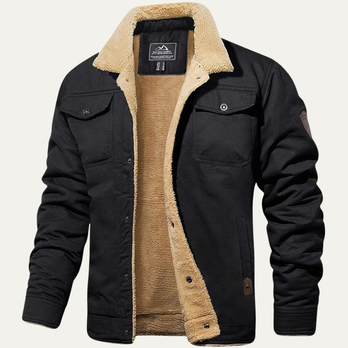 Men's Insulated Fleece Lined Winter Coat