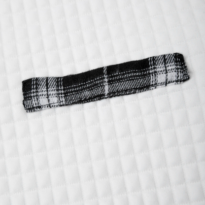 Men's Plaid Henley Sweater Textured Button Collar