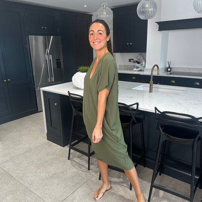 Chic V-neck Sundress for Women