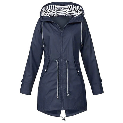 Women's Windproof Rain Jacket Long Sleeves